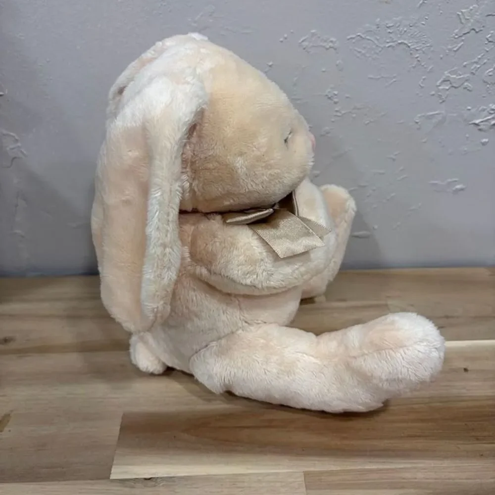 DAN DEE TAN Praying Rabbit Bunny Satin Bow Sitting Plush 8